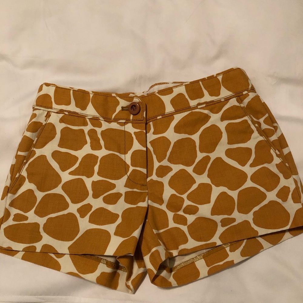 J.Crew women’s shorts in giraffe print